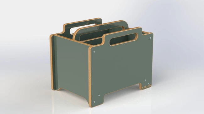skrzynia wieża zielony