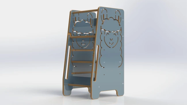 Kitchen Helper ZOO wycinany niebieski