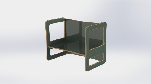Biurko 2w1 zielony