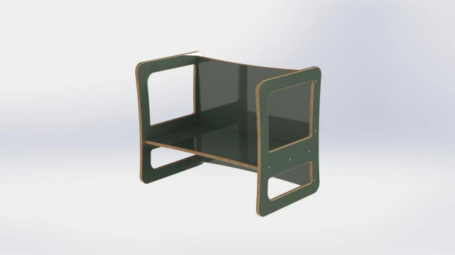 Biurko 2w1 zielony